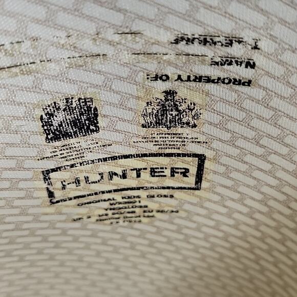 Hunter Original Purple Tall Gloss Rain Boots Girls 5G - Picture 11 of 14